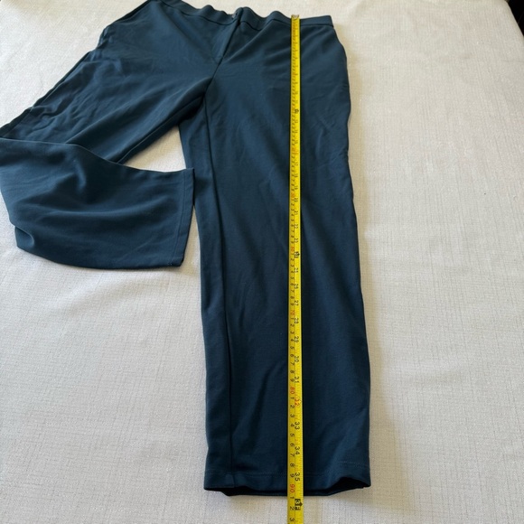 EILEEN FISHER Slim Leg Tencel Blend Knit Pants Zip Elastic Waist Blue Women M - Picture 9 of 12